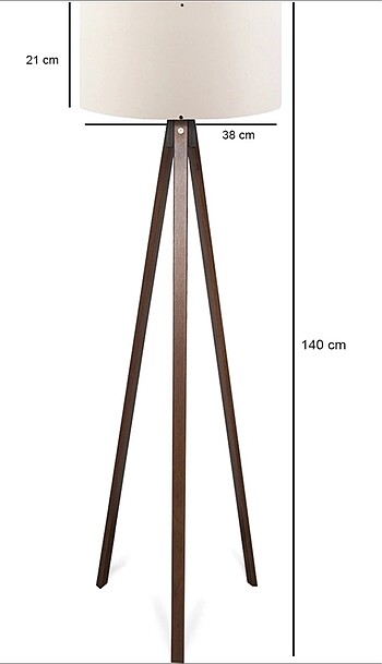Diğer Takoz Göbekli Lampa 3 Ayaklı Lambader +hediye????