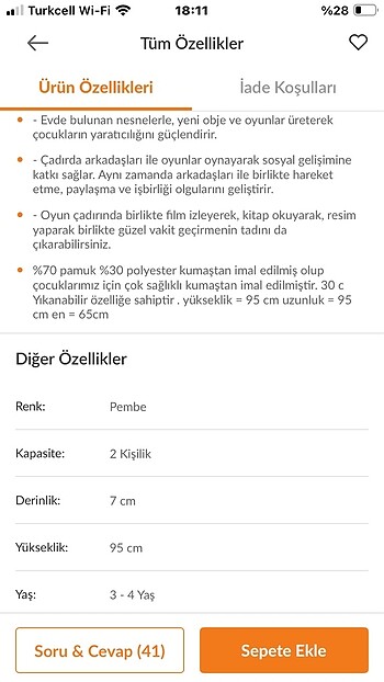 Beden Oyun Çadırı