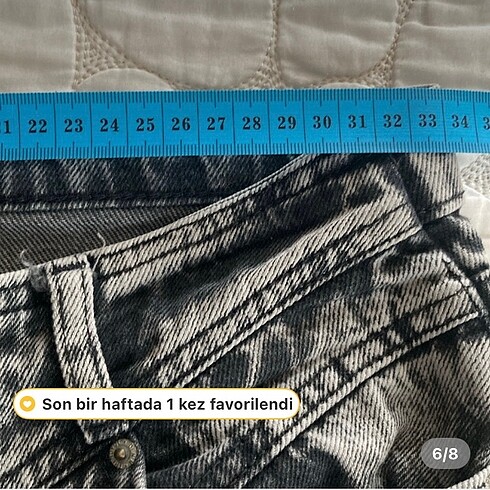 34 Beden Trendyol Wide Leg Kot Pantolon