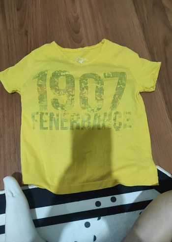 4 Yaş Beden Sarı erkek Çocuk Kısa Kollu Tişört