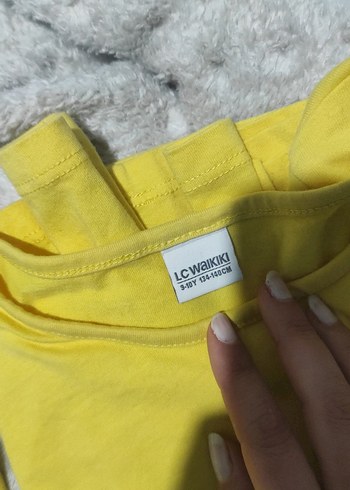 Sarı Uzun Kollu Kız Çocuk Tişörtü - Görsel 3