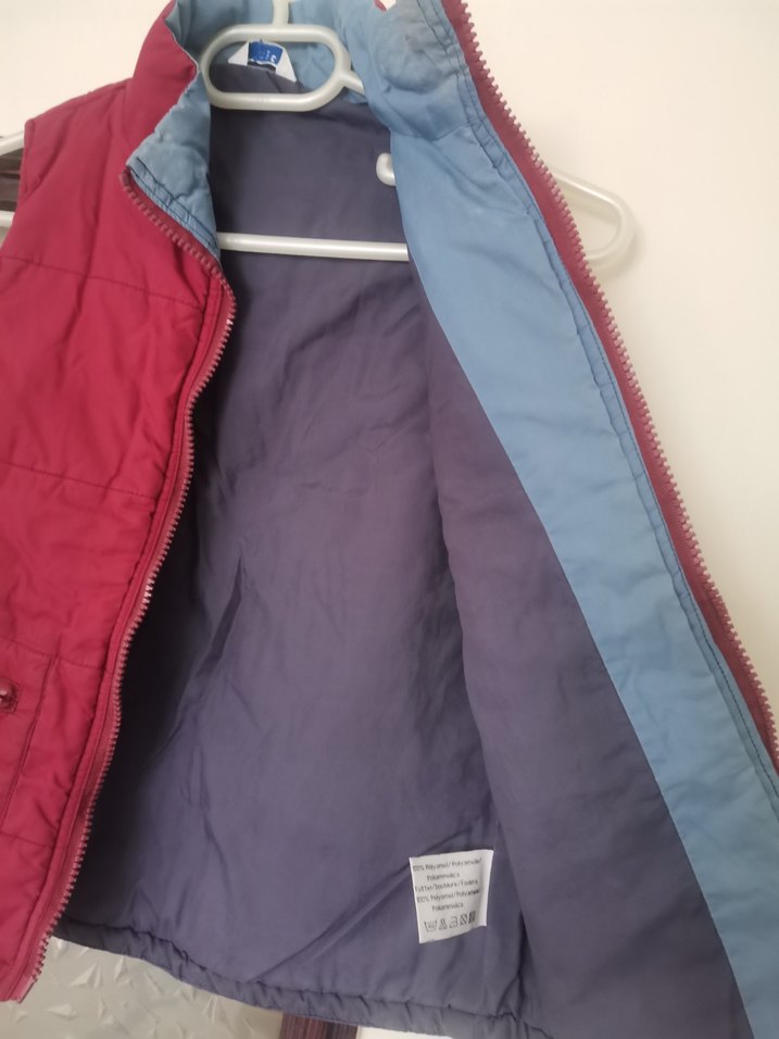 Bordo Fermuarlı Erkek çocuk Yelek - Görsel 3