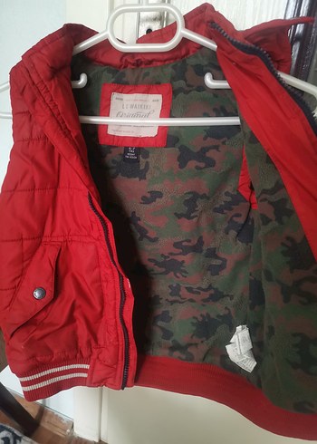 Kırmızı Fermuarlı Erkek Çocuk Yeleği - Görsel 5