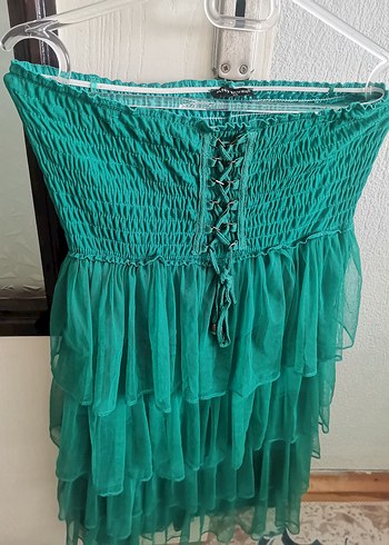 Straplez mini elbise - Görsel 5