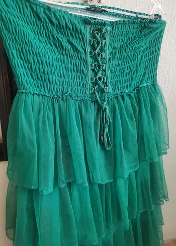 Straplez mini elbise - Görsel 4