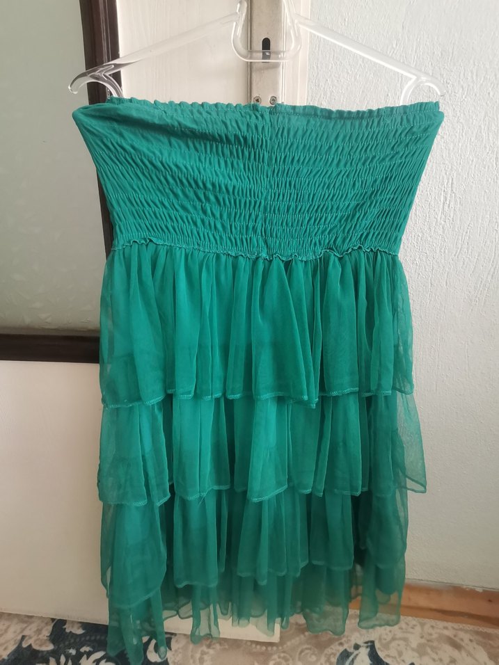 Straplez mini elbise - Görsel 2