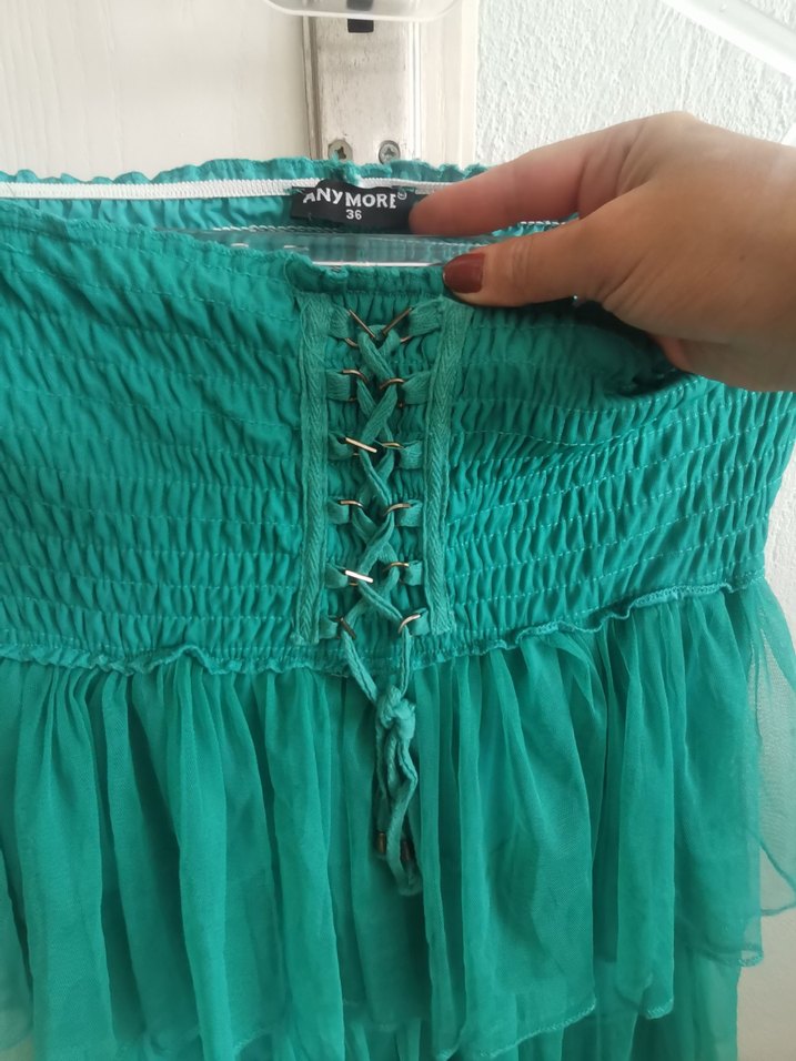 Straplez mini elbise - Görsel 3