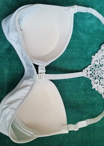 Nakışlı Beyaz Bohem Sütyen - Görsel 5