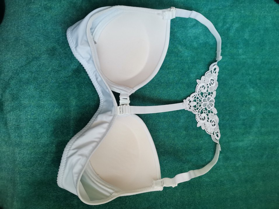 Nakışlı Beyaz Bohem Sütyen - Görsel 5