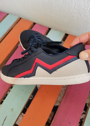 Mavi Nakışlı Kadın Sneakers - Görsel 5