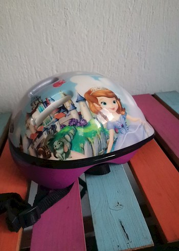 Parlak Baskılı Mor Motosiklet Kaskı - Görsel 2