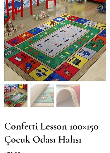 Fisher Price Çocuk odası yapışkan kaydırmaz taban halı 