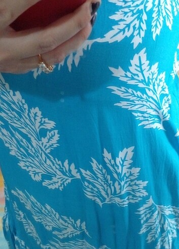 xxl Beden mavi Renk Günlük elbise 