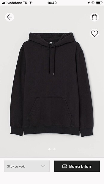 H&M kapüşonlu sweatshirt