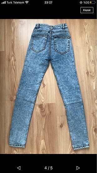 32 Beden Pull bear yüksek bel skinny jean