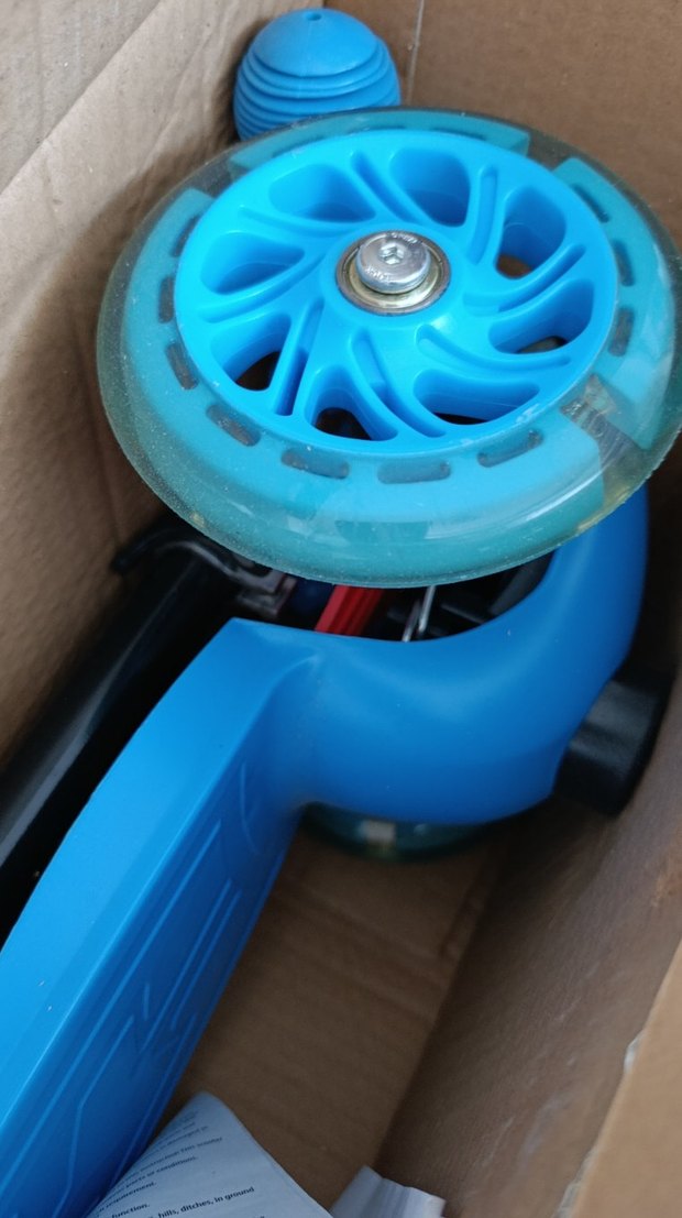 Rookie Işıklı Mavi Çocuk Scooterı - Görsel 5