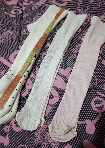 Beyaz Çocuk Külotlu Çorap Seti - Görsel 5