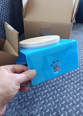 Akrilik Kedi Mama Kabı Standlı - Görsel 2