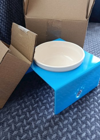 Akrilik Kedi Mama Kabı Standlı - Görsel 4