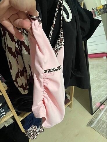 Diğer Leopar crop top