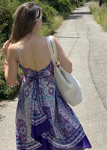 Mango 2000ler Mango İnce Askili Elbise