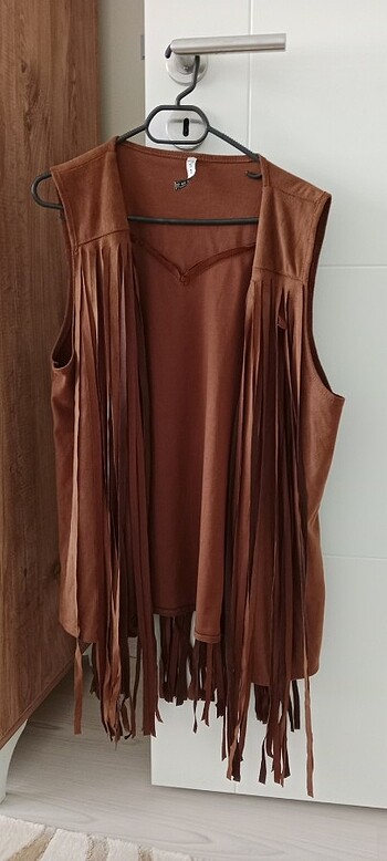 Sense Camel süet yelek