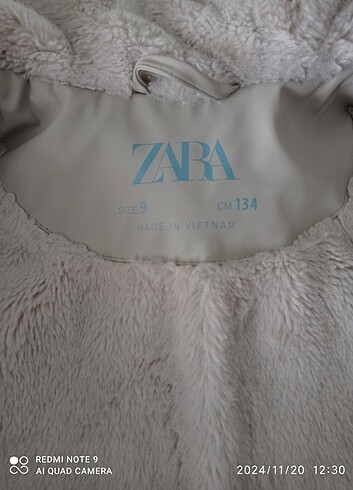 Zara Orijinal Kız çocuk Zara kaban mont