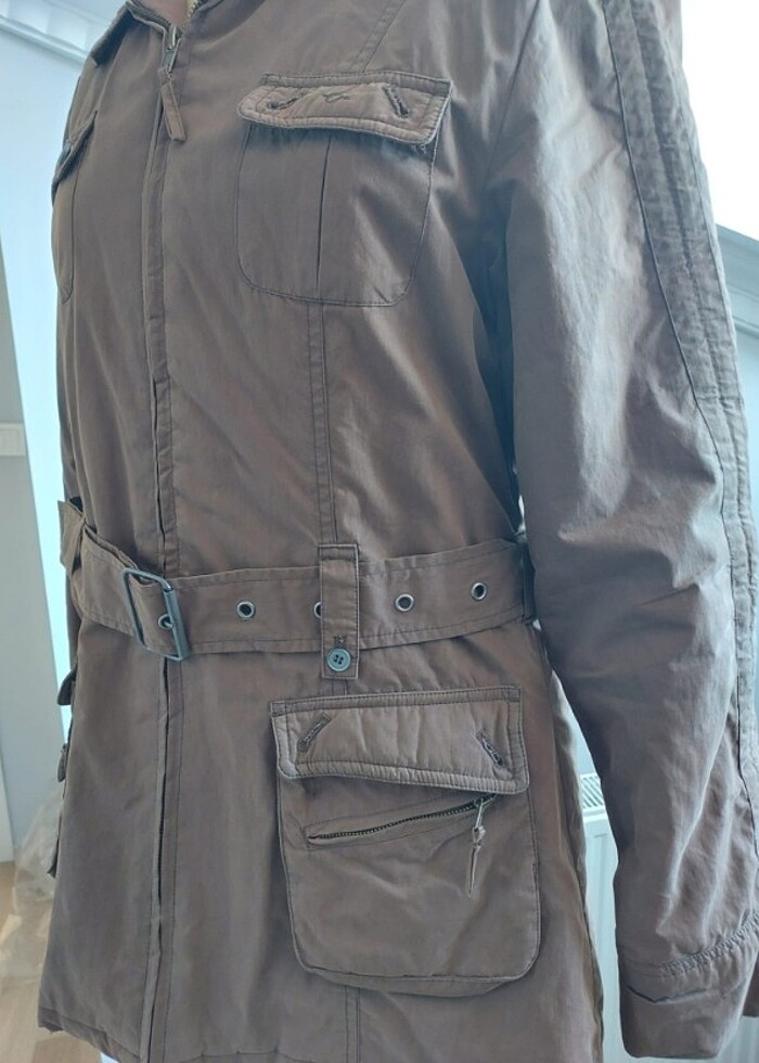 Colins kadın haki parka - Görsel 5