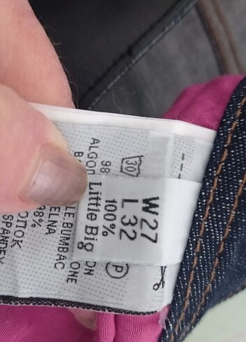 l Beden mavi Renk Little Big erkek kot pantolon