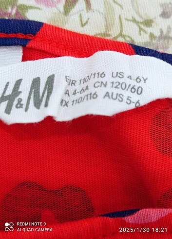5 Yaş Beden H&M kız çocuk elbise 