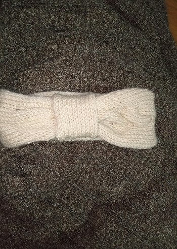 Bej Örgü Kadın bandana - Görsel 2