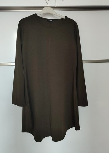 koyu yeşil Uzun Kollu Salaş Tunik