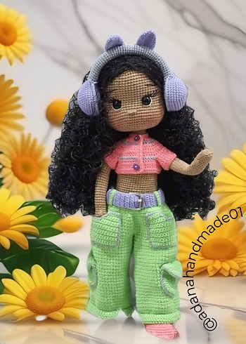 Pastel Renkli Amigurumi Örgü Bebek - Görsel 8