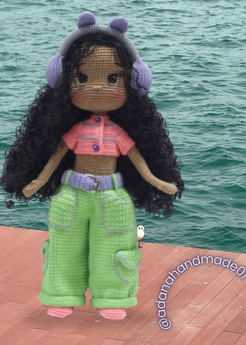 Pastel Renkli Amigurumi Örgü Bebek - Görsel 17