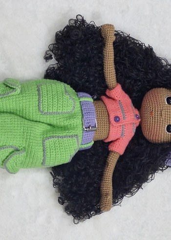 Pastel Renkli Amigurumi Örgü Bebek - Görsel 14