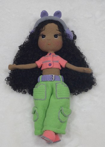 Pastel Renkli Amigurumi Örgü Bebek - Görsel 19