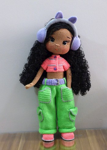 Pastel Renkli Amigurumi Örgü Bebek - Görsel 9