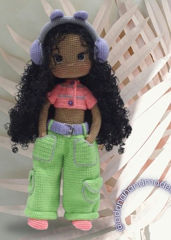 Pastel Renkli Amigurumi Örgü Bebek - Görsel 7