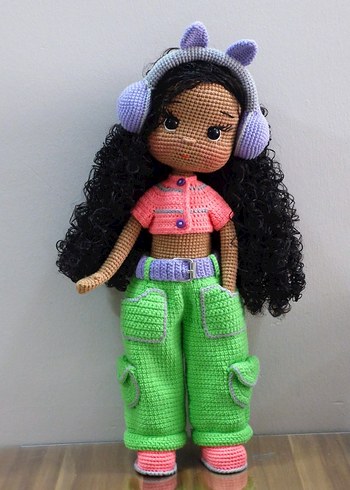 Pastel Renkli Amigurumi Örgü Bebek - Görsel 15