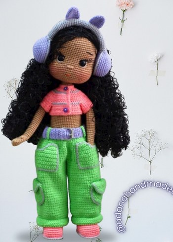 Pastel Renkli Amigurumi Örgü Bebek - Görsel 18