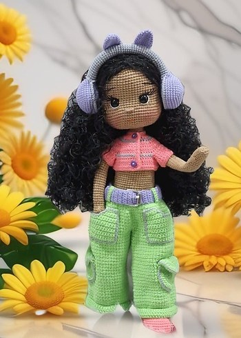 Pastel Renkli Amigurumi Örgü Bebek - Görsel 10