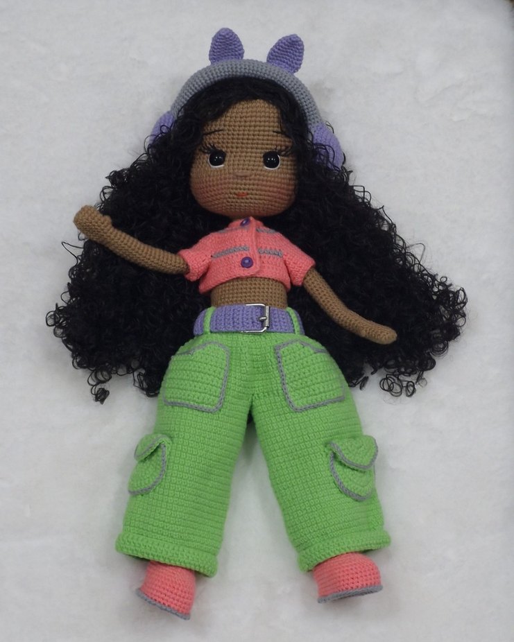 Pastel Renkli Amigurumi Örgü Bebek - Görsel 3