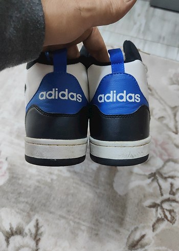 Beyaz Mavi Adidas Erkek Spor Ayakkabı - Görsel 5