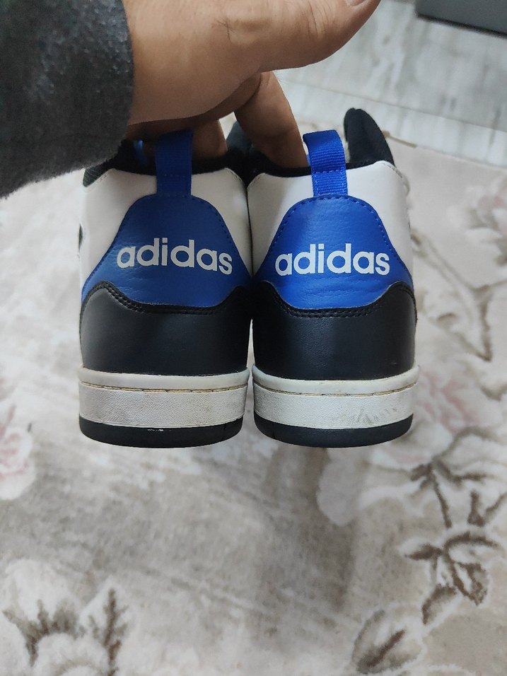 Beyaz Mavi Adidas Erkek Spor Ayakkabı - Görsel 5