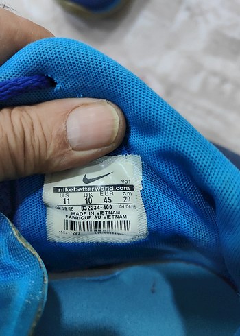 Mavi Elastik Bağcıklı Nike Basketbol Ayakkabısı - Görsel 4