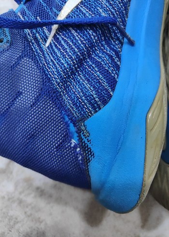 Mavi Elastik Bağcıklı Nike Basketbol Ayakkabısı - Görsel 7