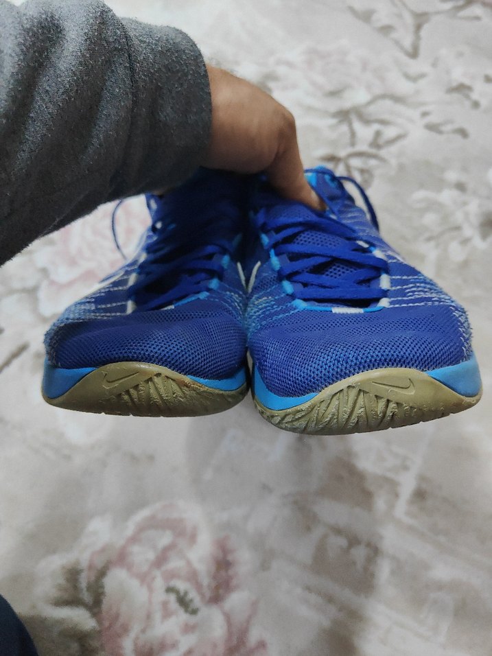 Mavi Elastik Bağcıklı Nike Basketbol Ayakkabısı - Görsel 5