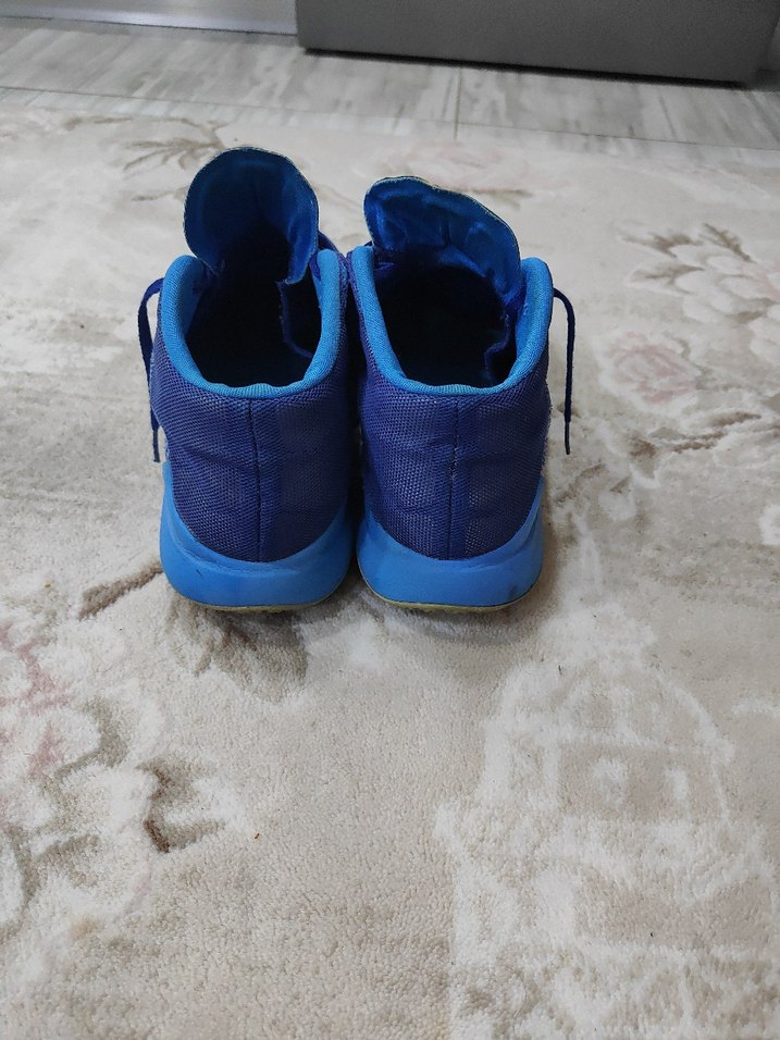 Mavi Elastik Bağcıklı Nike Basketbol Ayakkabısı - Görsel 2