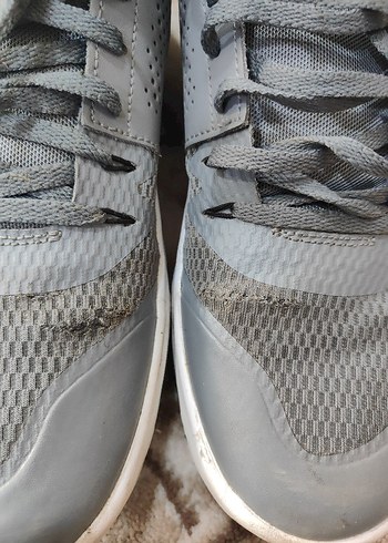 Nike Gri Bağcıklı Spor Ayakkabı - Görsel 2