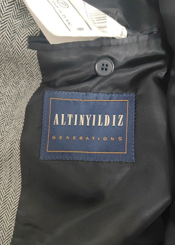 Gri Erkek Uzun Yün Kaban - Görsel 5